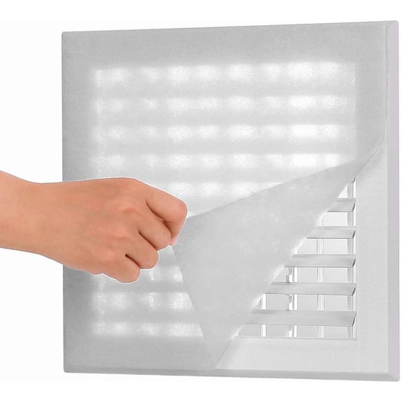 Complete Air Vent Filters Kit- 98 x 18'' Electrostatic Media With 157" of Installation Tape 36+ Filters per Roll for HVAC, AC & Heating Intake Registers & Grilles