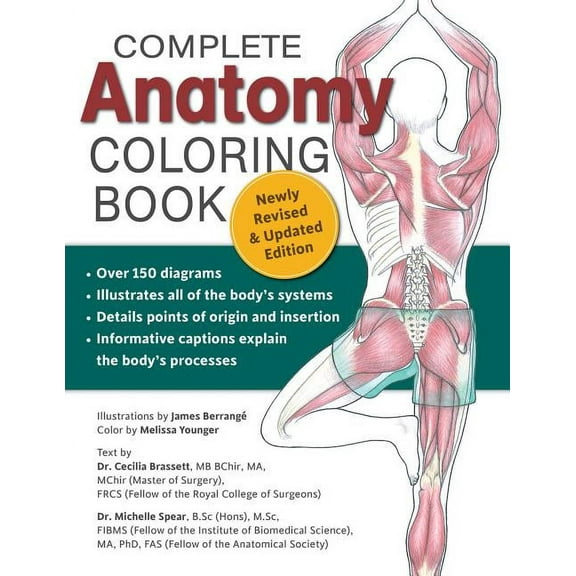Complete Anatomy Coloring Book, Newly Revised and Updated Edition