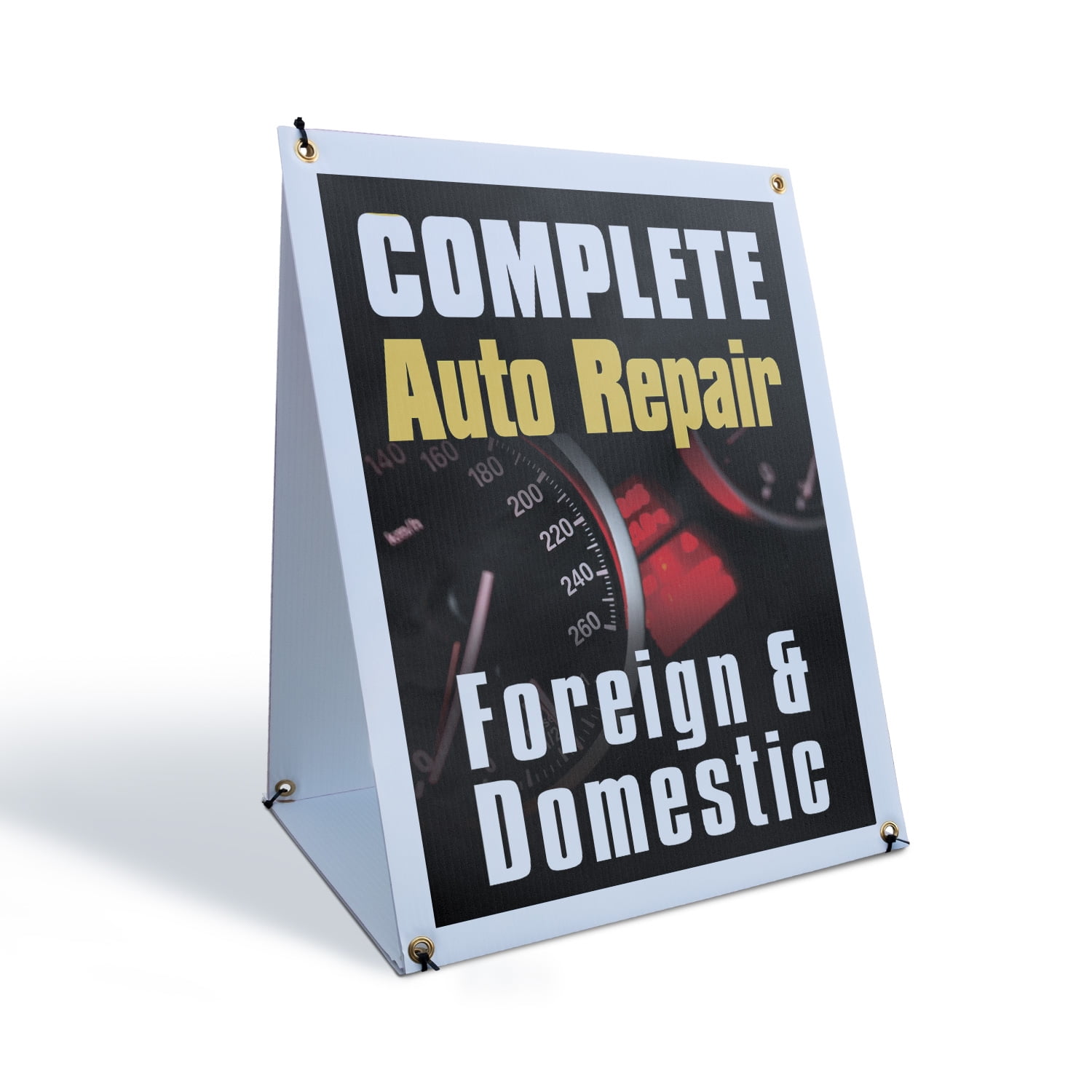 Complete Auto Repair Foreign & Domestic Sidewalk Sign 24 Inch x 36 Inch ...