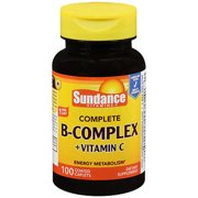 Complete B-Complex With Vitamin C | 100 Caplets | For Men and Women | by Sundance