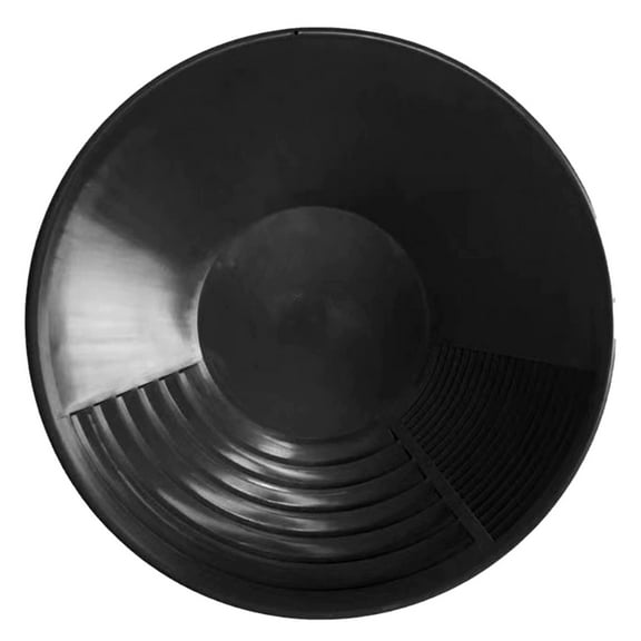 Beginner Gold Panning Kit Portable ABS Prospecting Pan for Recreational Practice and River Gold Washing