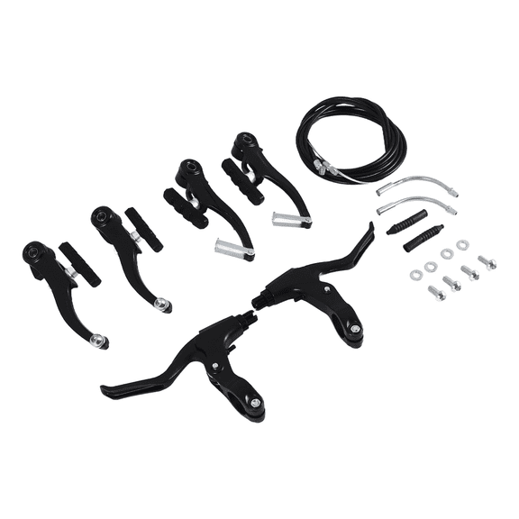 Complete Bicycle Mountain Bike Set,V Brake + Outer Cables Lever Front&Rear Cable Accessories