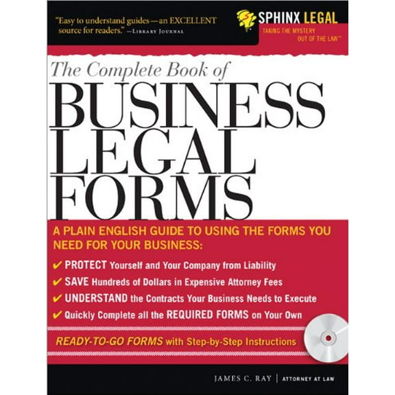 Pre-Owned The Complete Book of Business Legal Forms [With CDROM] (Paperback) 1572486635 9781572486638