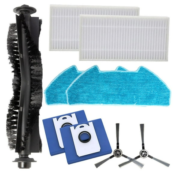 Complete Brush and Filter Kit for bObsweep For Dustin with Effective Mop Cloths