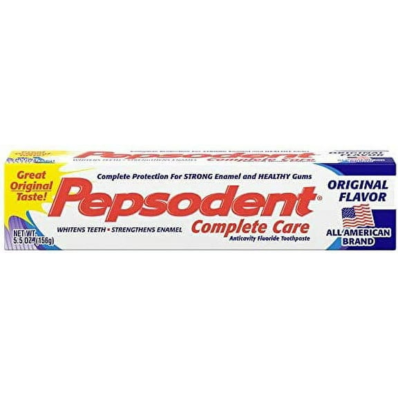 Pepsodent Complete Care Original Flavor Toothpaste, 5.5 Oz, 10 Pack