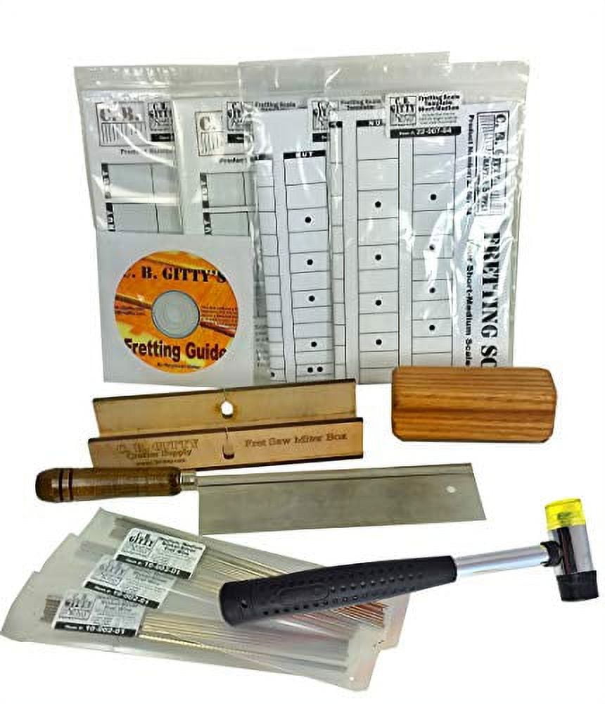 Complete Cigar Box Guitar Fretting Kit Tools, Templates, Frets & How