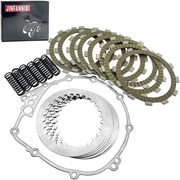 Complete Heavy Duty Clutch Kit with Friction Plates, Springs & Cover Gasket for Yamaha YZF R6 R6S FZ6 2003-2009