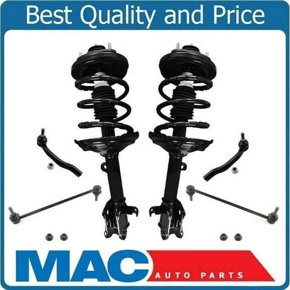 Complete Coil Spring Strut for Acura MDX 2003-2006 Tie Rods Sway Bar Links 6Pc