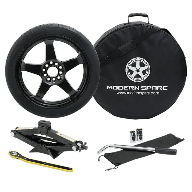 Complete Compact Spare Tire Kit w/ Carrying Case Fits All 20192025