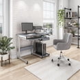 thumbnail image 1 of Complete Computer Workstation Desk, Grey, 1 of 12