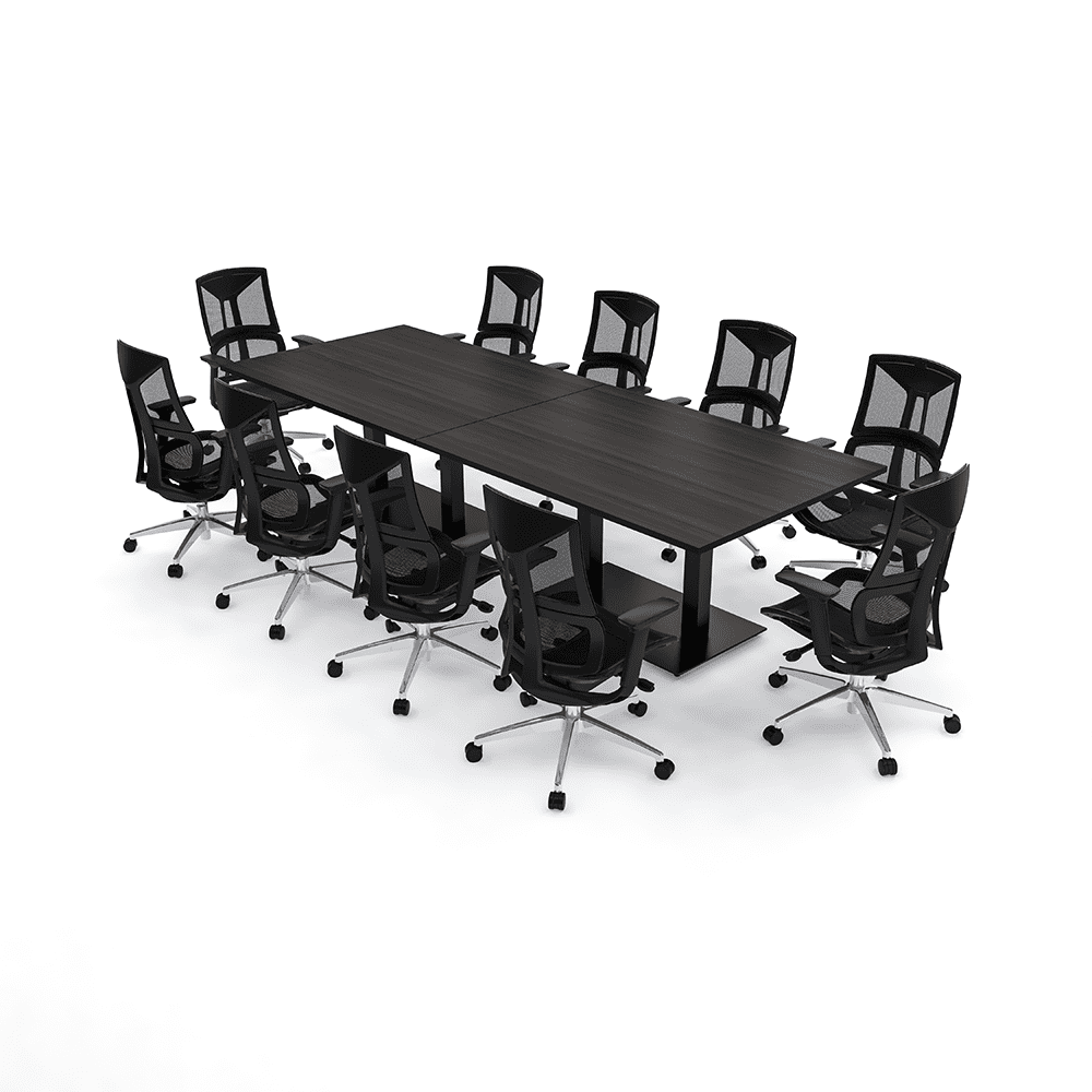 Complete Conference Room Set 10 Person Rectangle Table 10 Chairs ...
