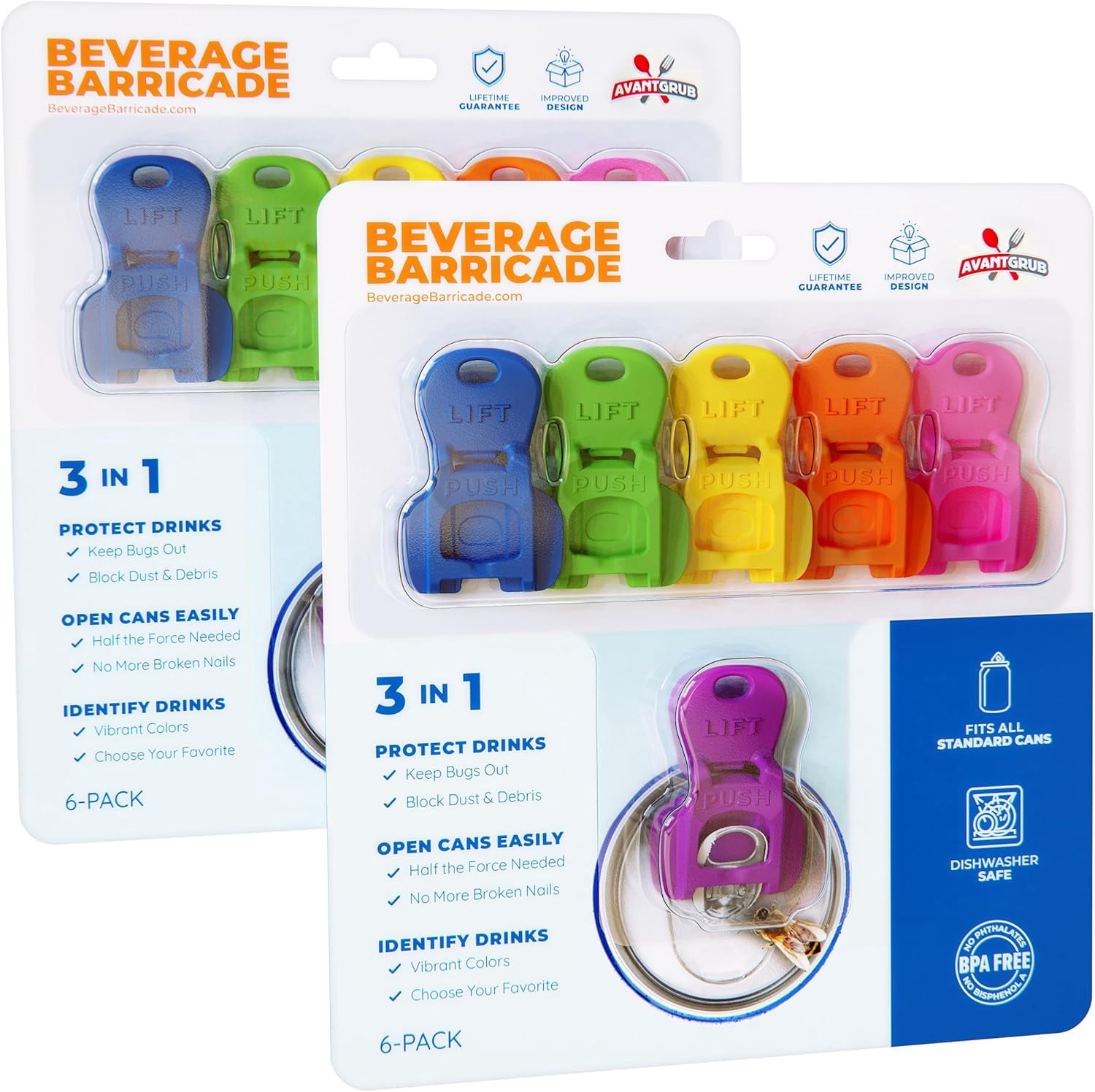 CTabPals Soda Can Opener & Drink Protector - Easy Tab Opener & Bug Shield, 1PC (Lips Design)