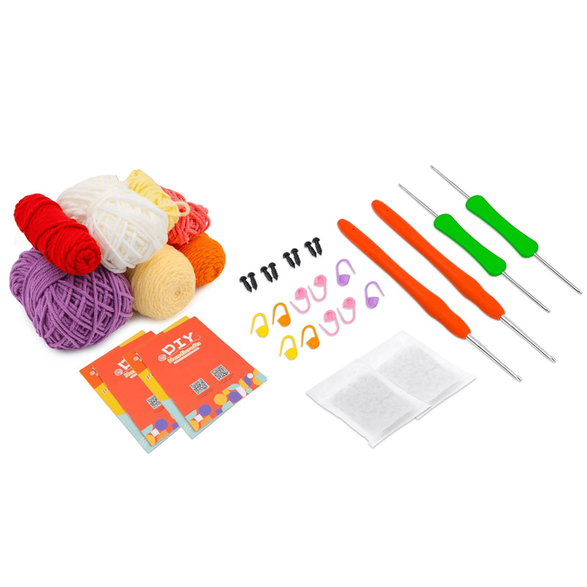 Complete Crochet Kits for Beginners, DIY Dinosaur PenguinCrochet Kit