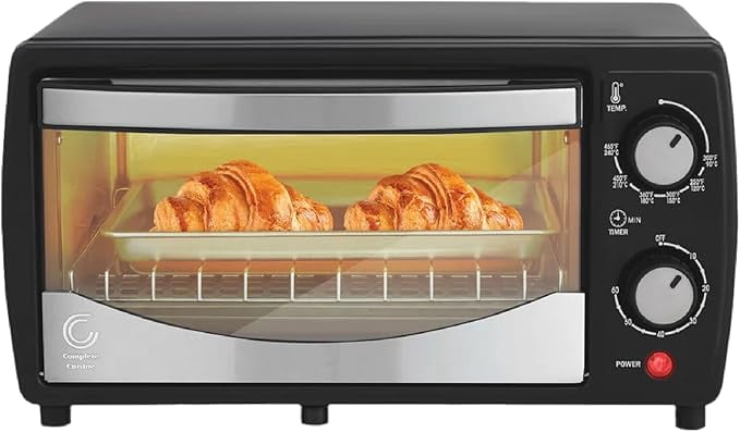 Complete Cuisine 4-Slice Toaster Oven, 9L (Carry Handle Box)