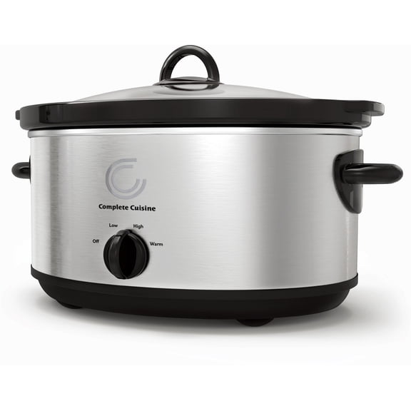 Complete Cuisine 7.0 QT Stainless Steel Slow Cooker
