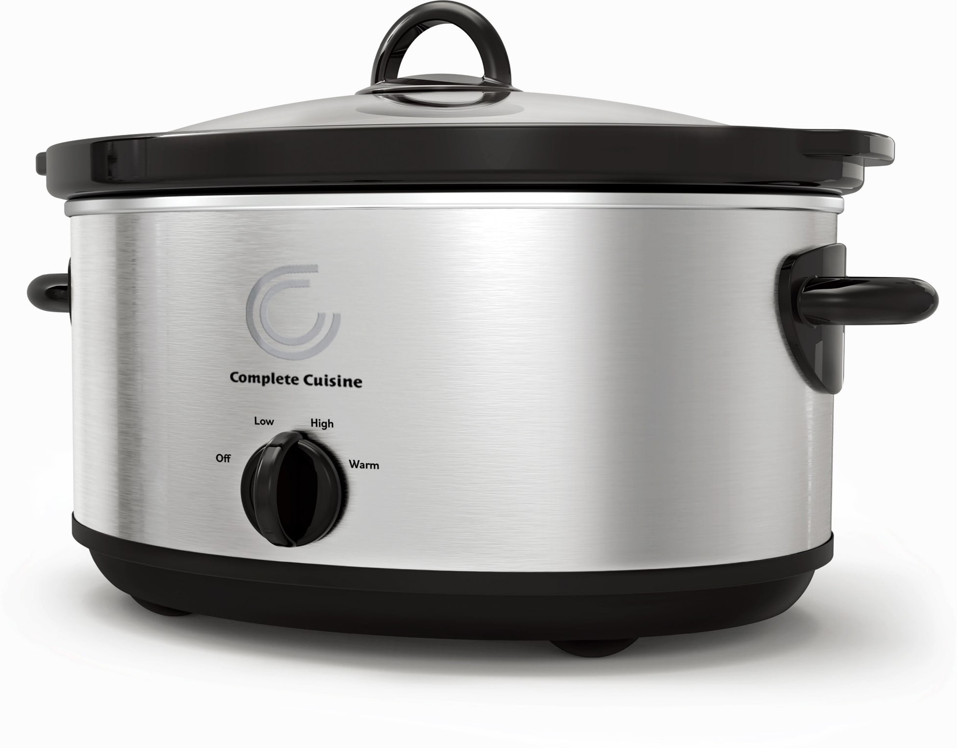 Complete Cuisine 7-Quart Stainless Steel Oval Slow Cooker