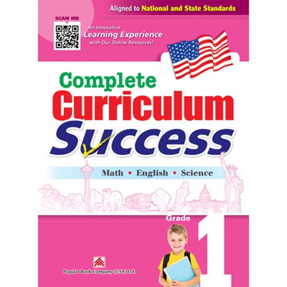 Pre-Owned Complete Curriculum Success Grade 1 - Learning Workbook for First Grade Students - English, Math and Science Activities Children Book (Paperback) 1942830408 9781942830405