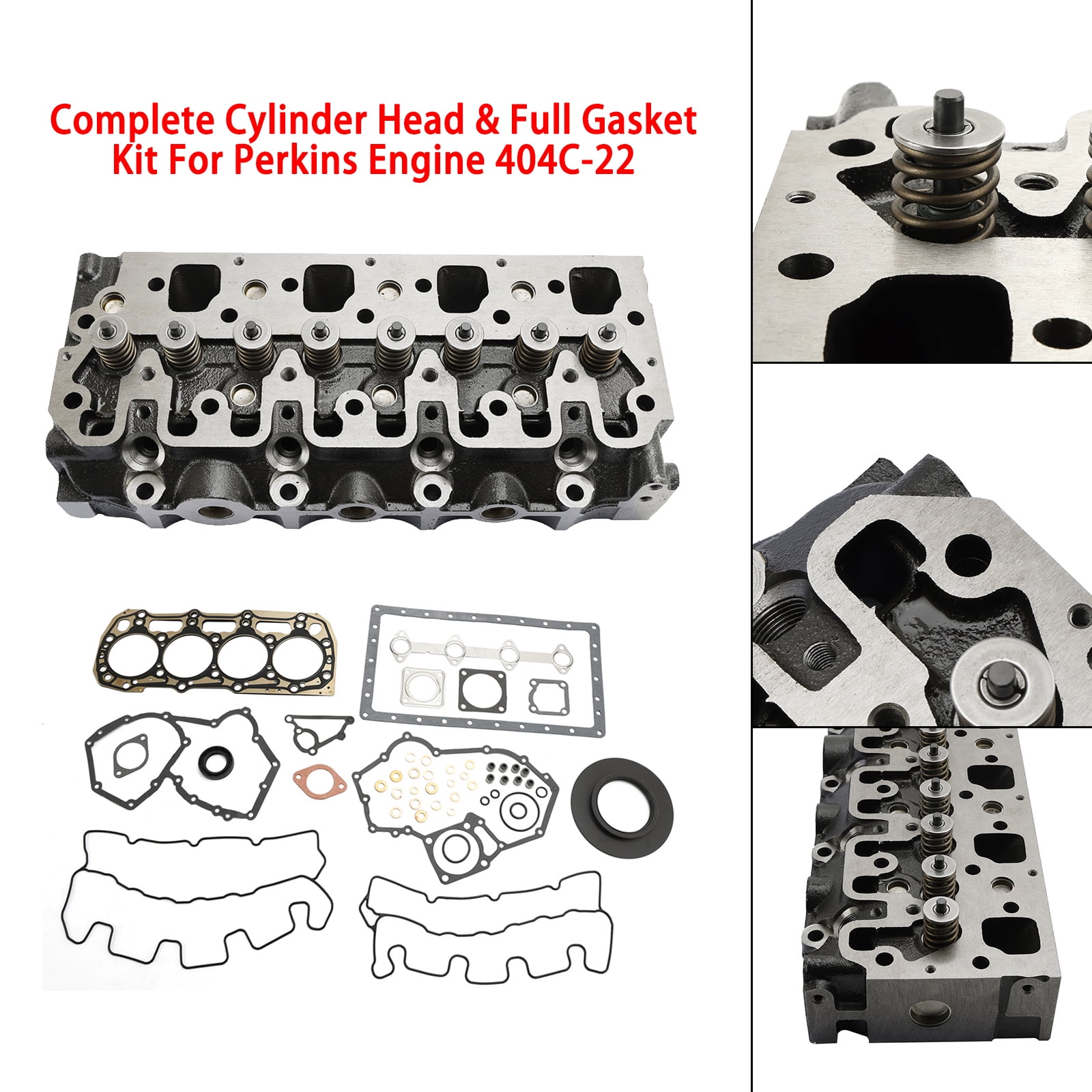 Full Engine Gasket Set – Compatible With Perkins 404C, Shibaura N844, Caterpillar 3024 Engines