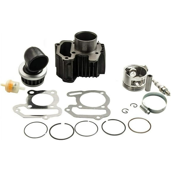 Complete Cylinder Top End Rebuild Kit with Piston Ring Gasket for Yamaha Raptor 80 Grizzly 80 Badger 80 YFM 80 YFM80 22k-11311-02-00