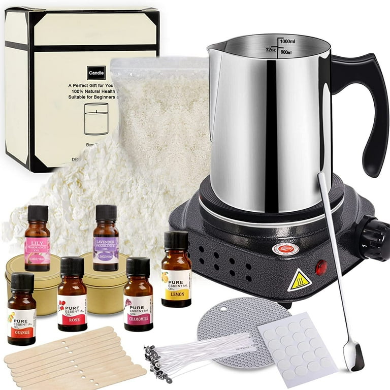 Soy Candle Making Kit for Adults, Candle Making Supplies Kit for Adults &  Kids