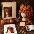 thumbnail image 1 of Complete DIY Crochet Kit for Beginners, Halloween Fantasy Hood Hat Craft Set with Yarn, Hook, Instructions and Gift Box（style:B）, 1 of 6