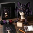 thumbnail image 1 of Complete DIY Crochet Kit for Beginners, Halloween Fantasy Hood Hat Craft Set with Yarn, Hook, Instructions and Gift Box（style:D）, 1 of 6