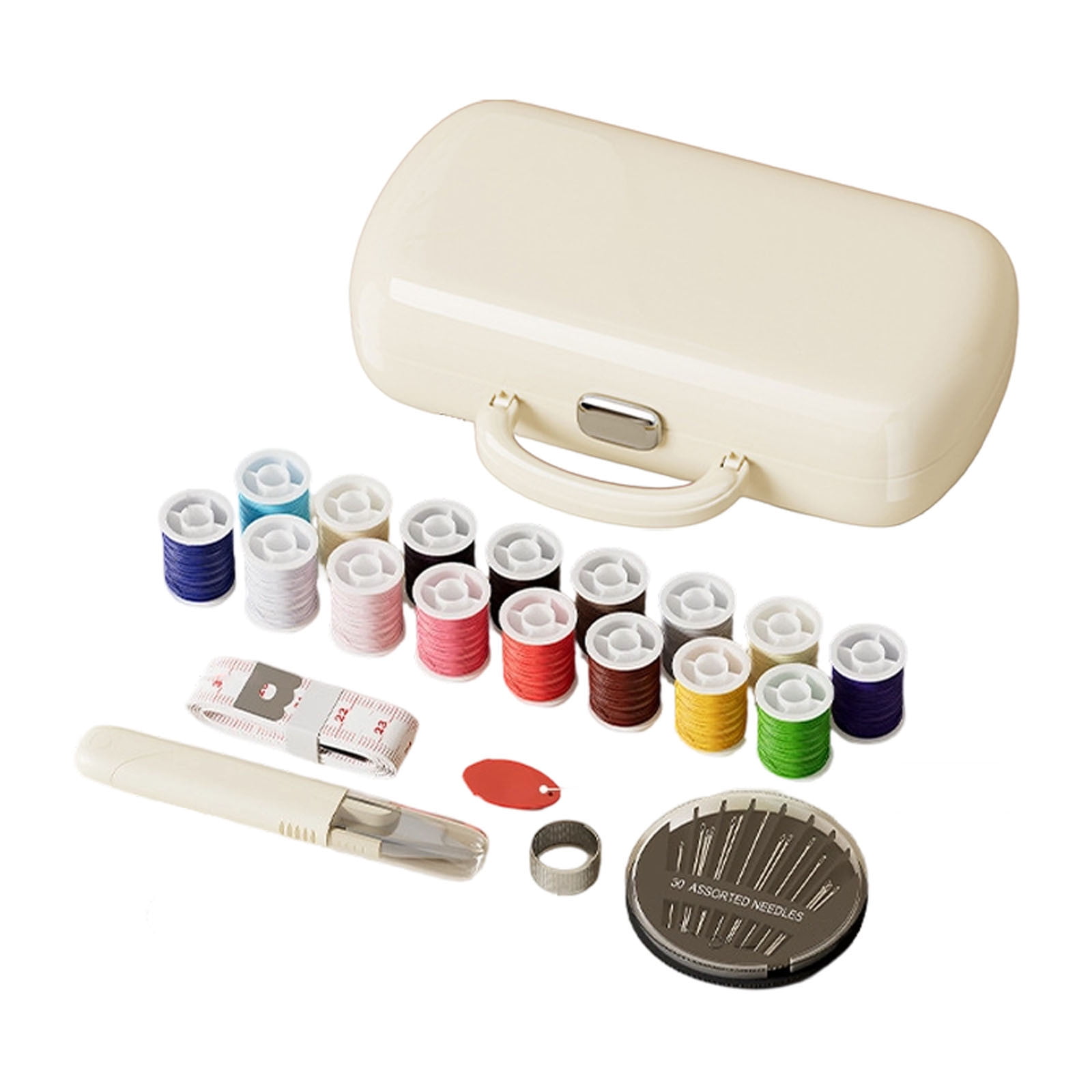 Complete DIY Knitting and Sewing Craft Kit Portable Handwork Project ...