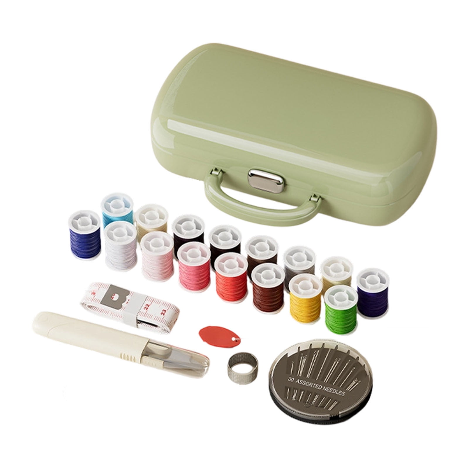 Complete DIY Knitting and Sewing Kit Portable Craft Set for Adults ...