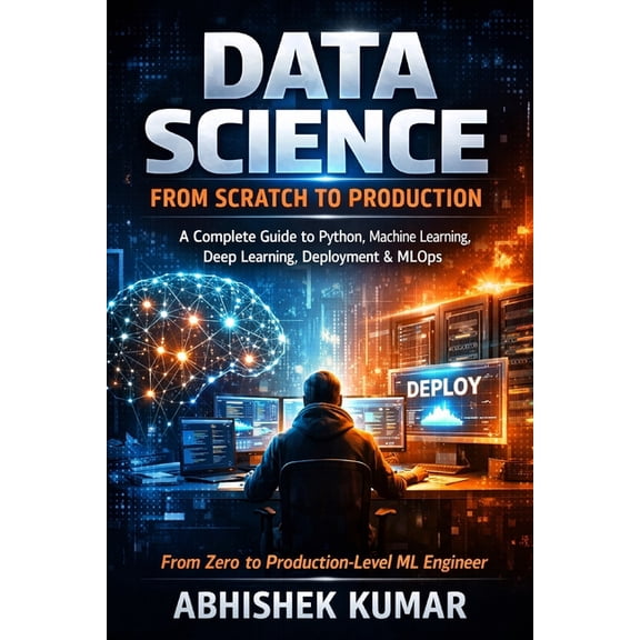 The Complete Data Science & AI Engineeri Data Science from Scratch to Production: A Complete Guide to Python, Machine Learning, Deep Learning, Deployment & MLOps, Book 1, (Paperback)