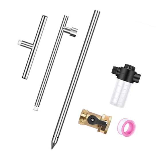 Complete Deep Root Watering Set Stainless Steel Construction For Fruit Trees Shrub