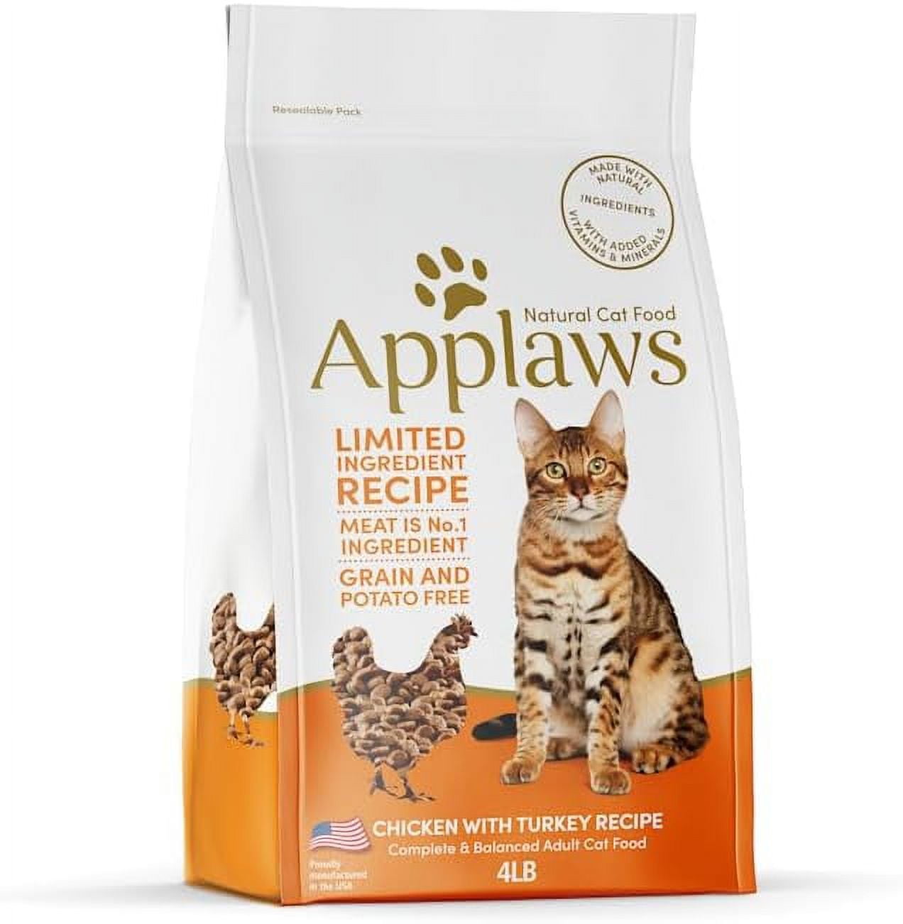 Complete Dry Cat Food, Grain Free, Limited Ingredient Food for Cats, Added Vitamins and Minerals