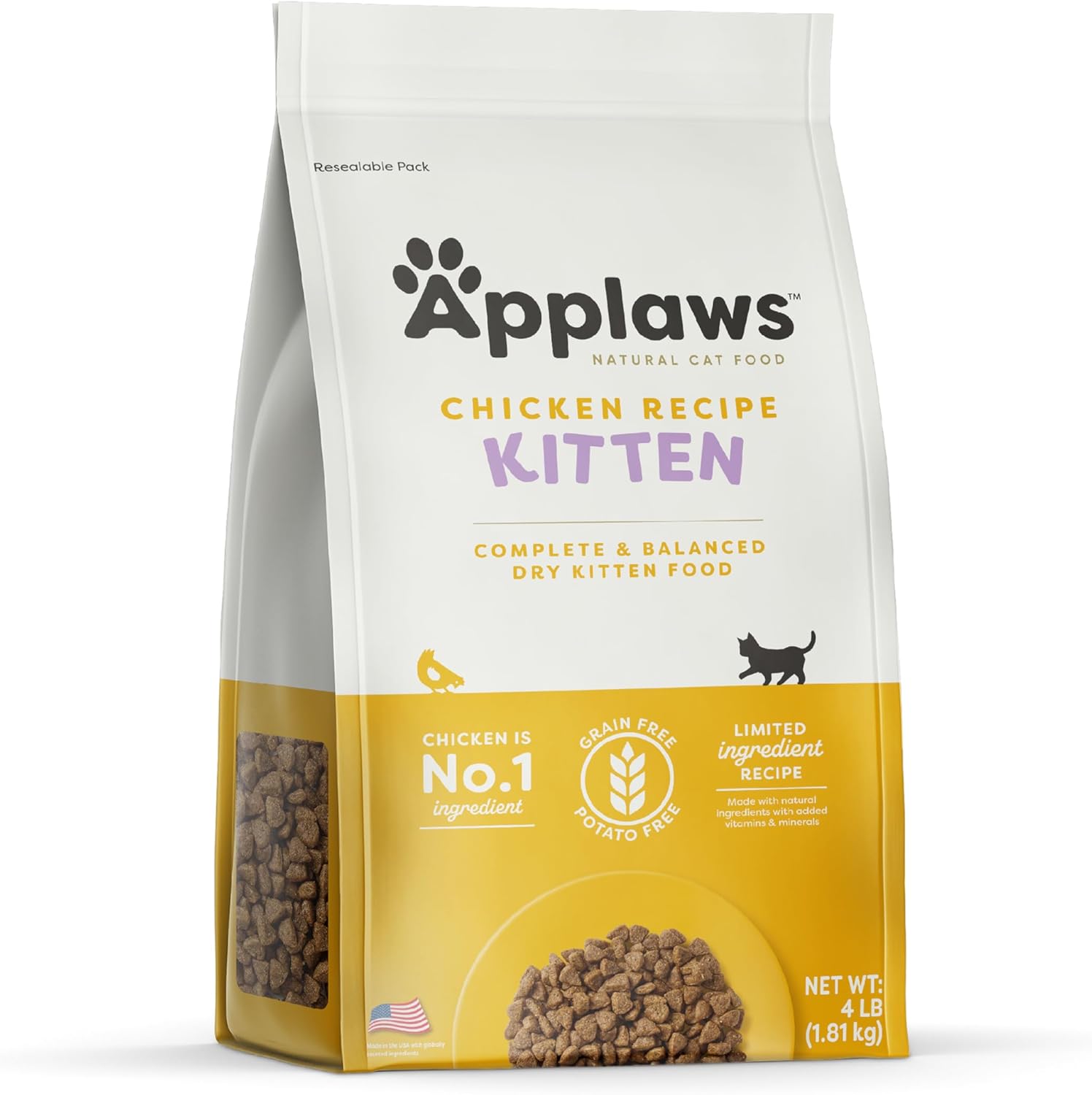 Complete Dry Kitten Food, Grain Free, Limited Ingredient Food for