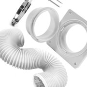 Complete Dryer Vent Kits with Flange Adapter and Aluminum Hose for Full Setup