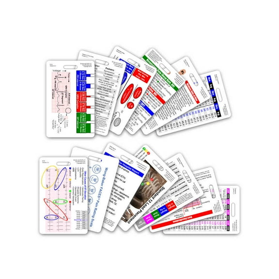 Complete EMS 13 Card Vertical Badge Reference Set