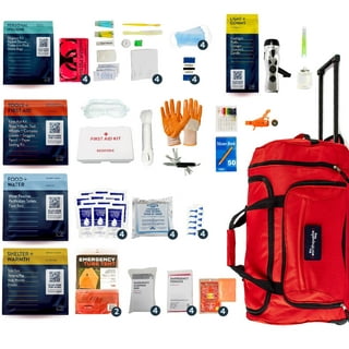 UrbanPrepp Complete 72 Hour Survival Kit - 2 Person Survival Kits, Deluxe  Bug Out Bag, Emergency Bugout Backpack for Floods, Blackout, Disaster