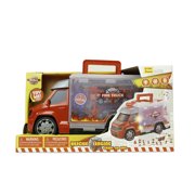 Complete Educational Kids Toy Fire Truck Engine Set Travel Friendly Portable