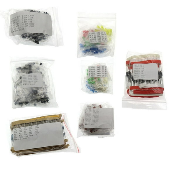Complete Electronic Components Set Transistor, Capacitor, Diode, Resistor for Circuit Building APPLAYERR Spare Part