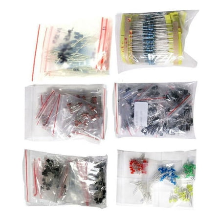 Complete Electronics Parts Set with Transistors, Capacitors, Diodes for Students and Engineers for Learning Projects