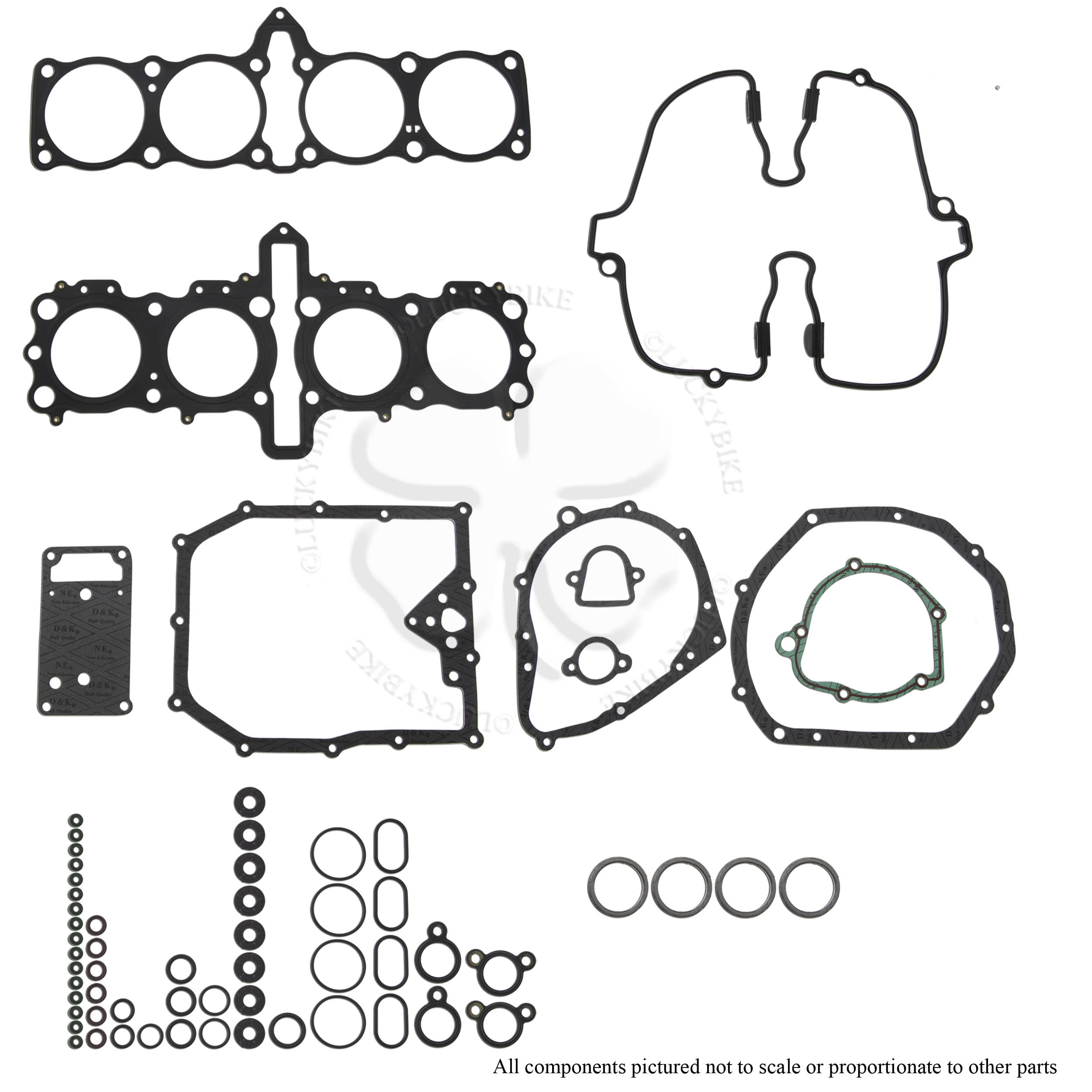 Wiseco Head Gasket For Suzuki GSXR1100 / GSF1200SX - 3-Layer Metal, Part #W5536-AD