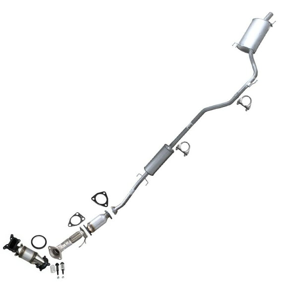 Complete Exhaust System Kit Compatible with Honda Accord 2008-2012 2.4L SEDA