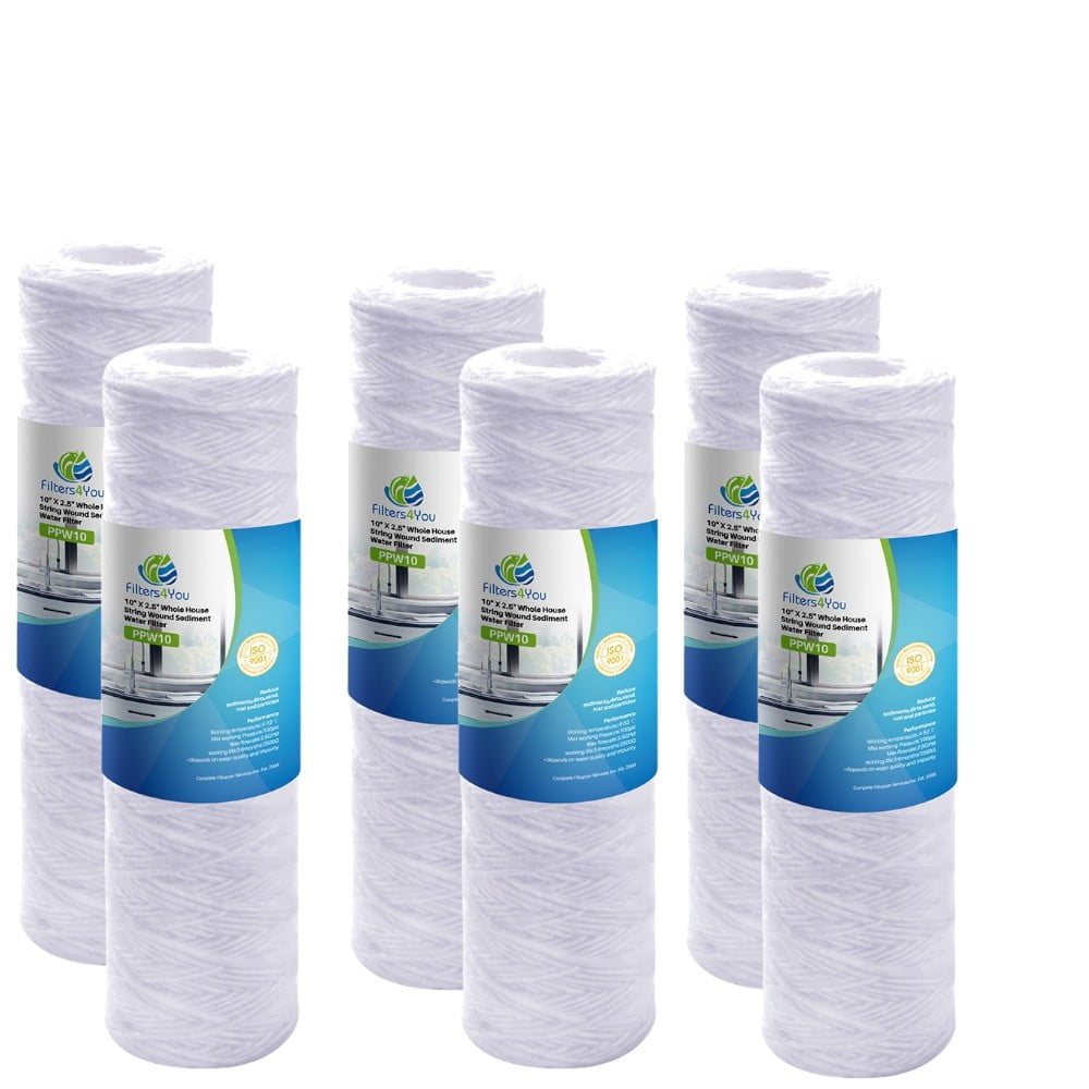 CFS Complete Filtration Services 2-Stage Replacement Water Filters, 6Pack