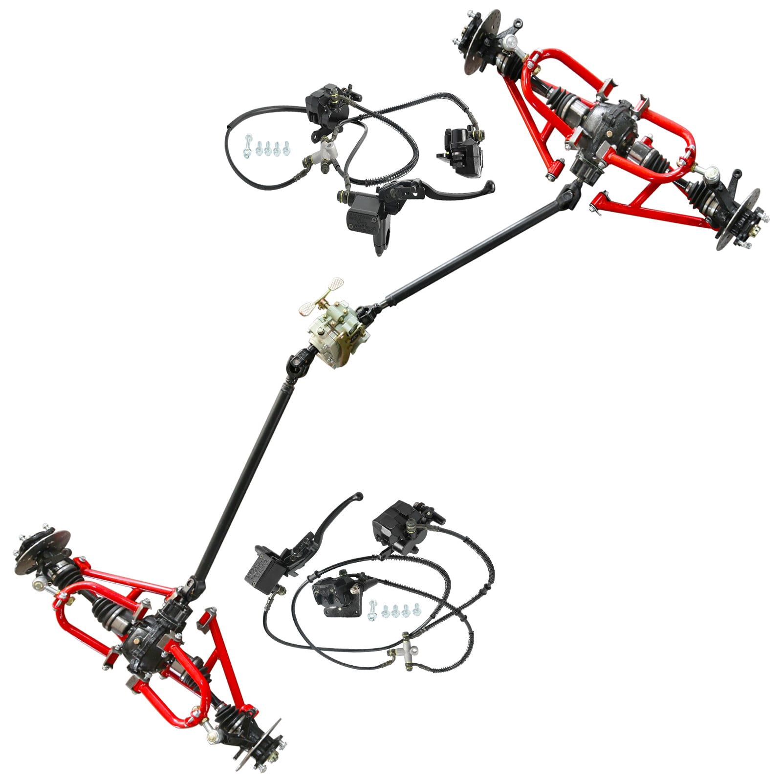 Complete Front and Rear Drive Set CV Axle Kit Shaft Assembly ...