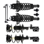 Complete Front Rear Struts Coil Spring Assembly Compatible For 2009-2013 for Toyota Corolla,2011-2013 for Toyota Matrix 472598, 172599L, K80230, K80595 Replacement Shock Absorbers cciyu
