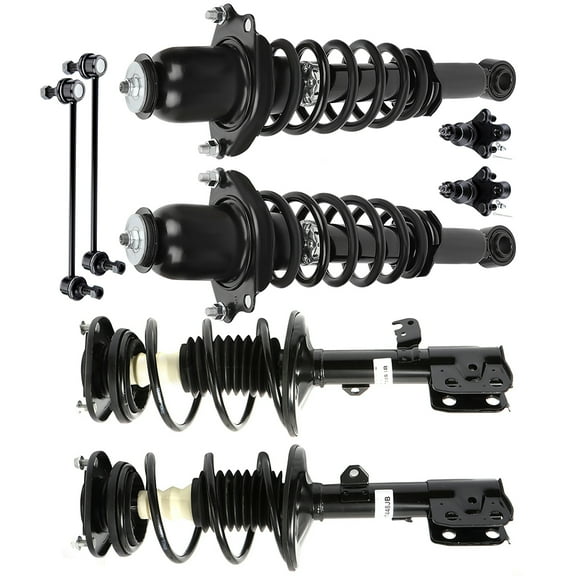 Complete Front Rear Struts Coil Spring Assembly Compatible For 2009-2013 for Toyota Corolla,2011-2013 for Toyota Matrix 472598, 172599L, K80230, K80595 Replacement Shock Absorbers cciyu