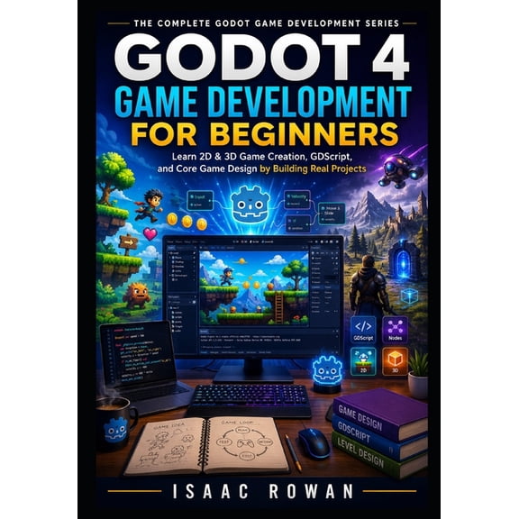 The Complete Godot Game Development Godot 4 Game Development for Beginners: Learn 2D & 3D Game Creation, GDScript, and Core Game Design by Building Real Pro, Book 1, (Paperback)