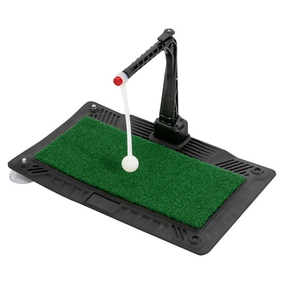 Complete Golf Swing Trainer Set with Adjustable Height, Suction Cups, and Quality Lawn, Perfect for Golf Enthusiasts and Skill Improvement