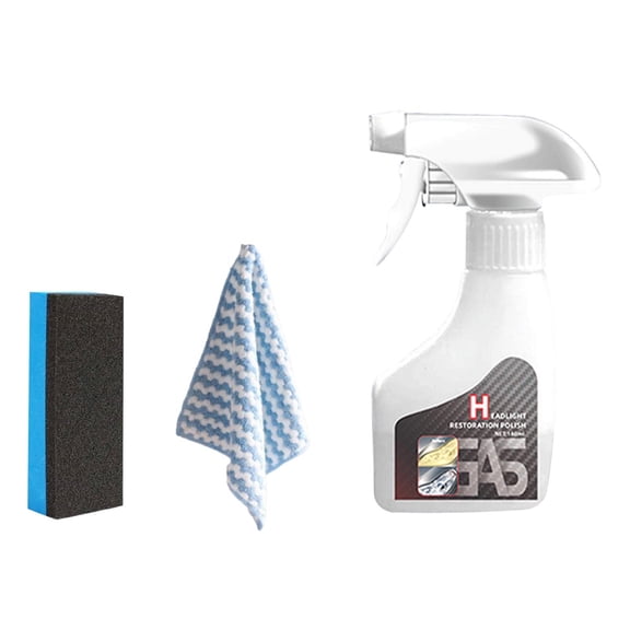Complete Headlight Restoration Kit with Polishing Compound, Easily Removes Oxidation, Restores Like-New Clarity, Includes Applicator Pads and Sealant