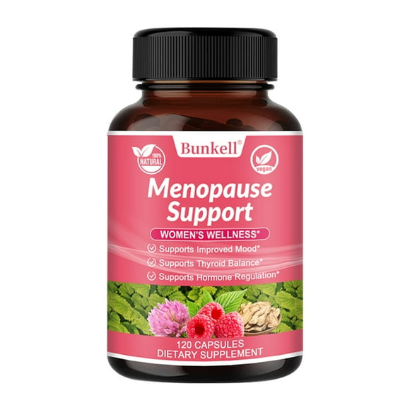 Complete Herbal Menopause Supplement for Women - Female Hormone Balance Capsules for Night Sweats, Hot Flashes & Mood - 120 Capsules