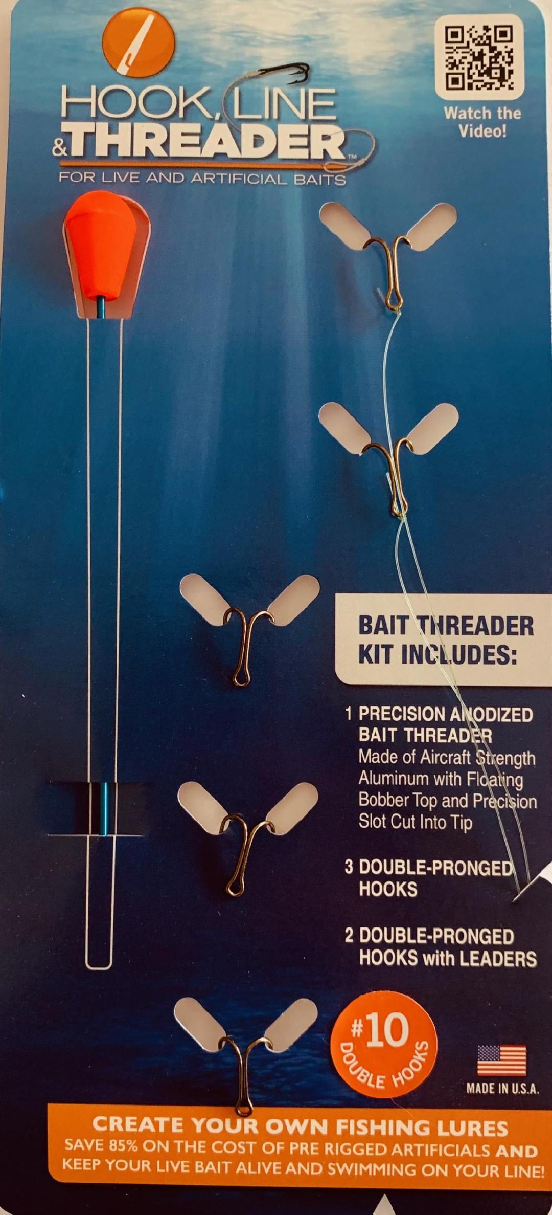 Complete Hook, Line & Threader Kits. 10 Hook Kit. Make Live Lures