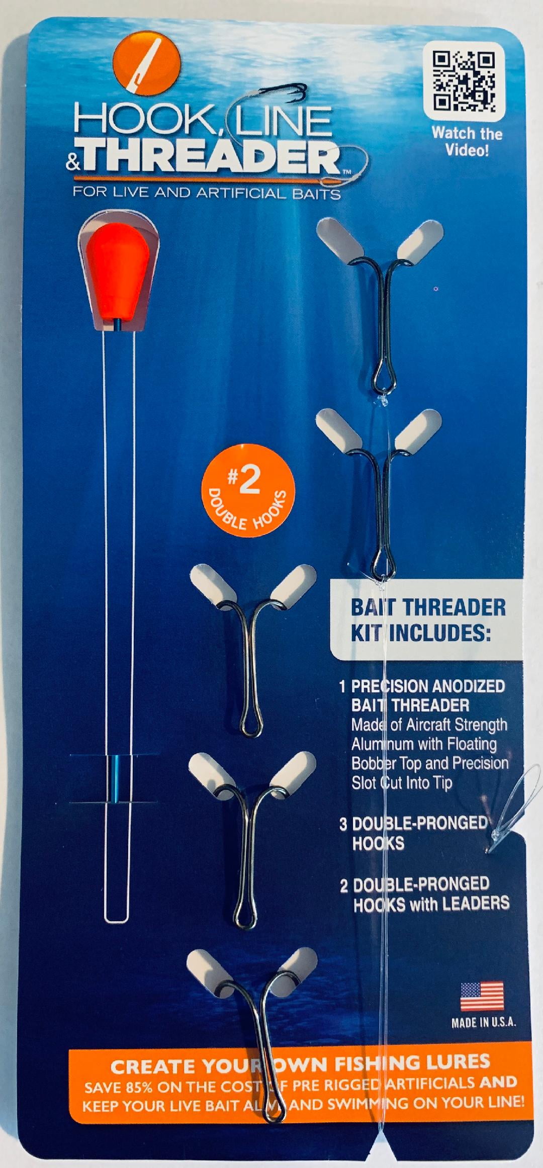  Hook Line & Threader Complete Kits - Choose from 7 Hook Size  Kits (#6 Hook Kit) : Sports & Outdoors